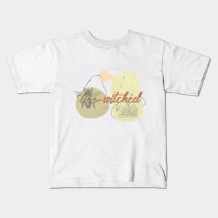 Witchy Puns - Bee Witched Kids T-Shirt